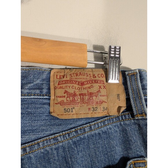 Levi's 501 XX Men's Straight Leg Button Fly Classic Jeans Sz 32 Vintage Western - Picture 2 of 11